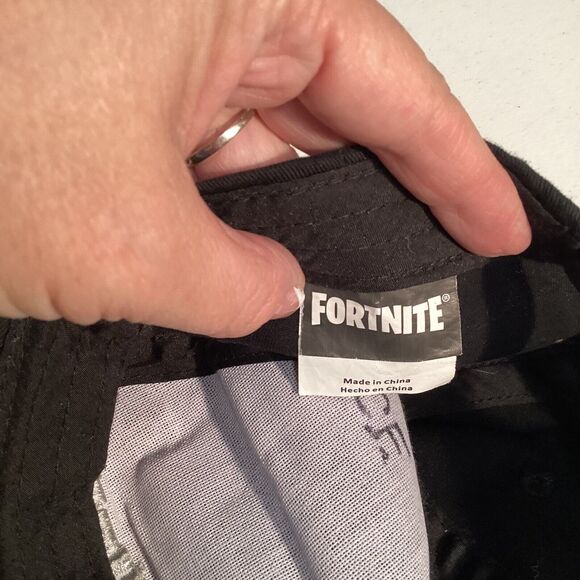 Fortnight Hat Gamer Baseball Cap Fortnight Black Logo SnapBack Adult - Picture 3 of 5